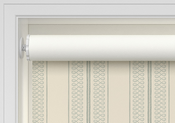 Trellis Prints, Noble Stripe Bud Green - Twist&Fit Roller Blind - Image 9